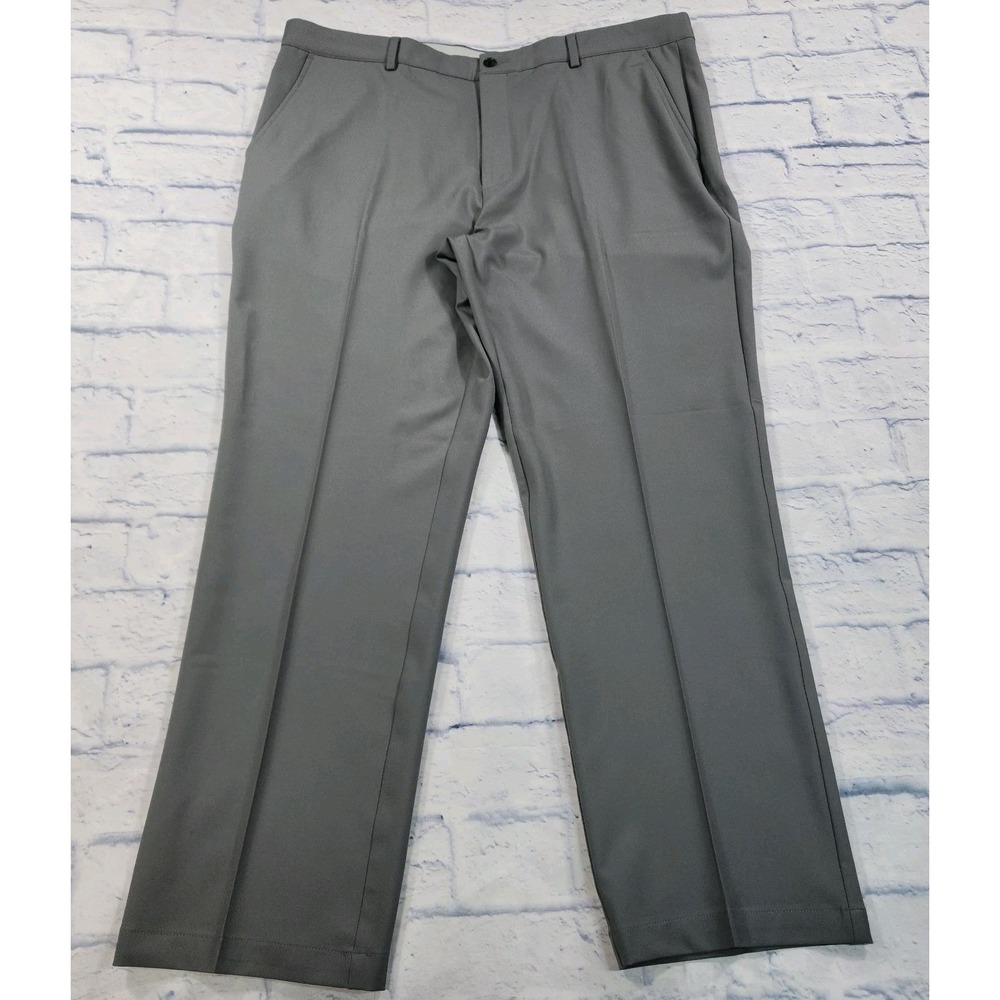 Greg Norman Pants MENS 38X30 Gray Straight Leg Ultimate Travel Pant Signature